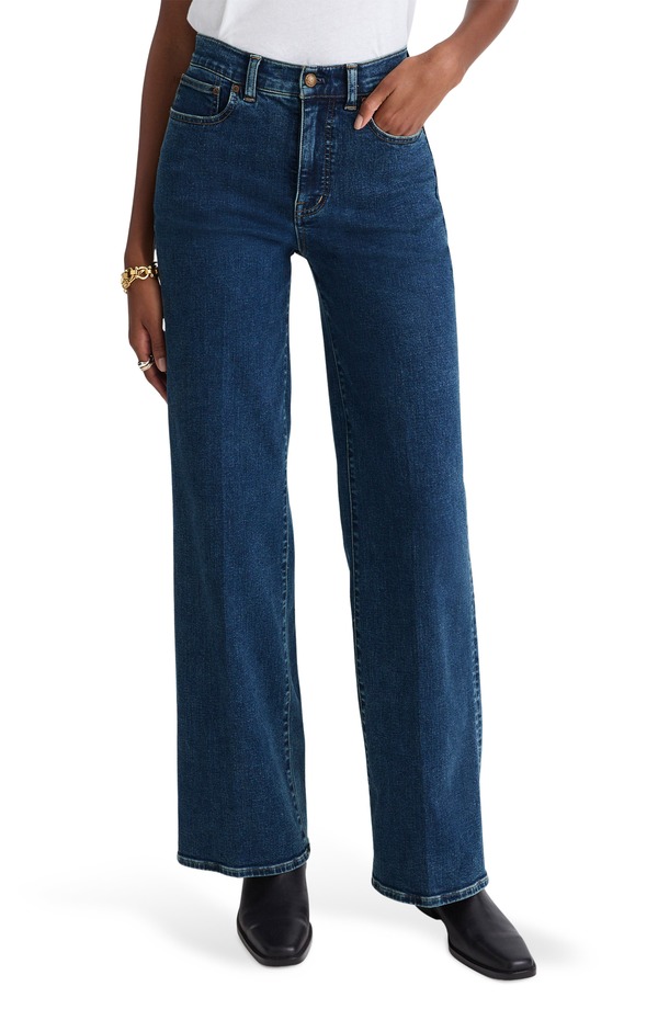メイドウェル レディース ボトムス デニムパンツ ワイドレッグ ハイウエスト ジーンズ Madewell The High Waist Wide Leg Jeans Pattson Wash