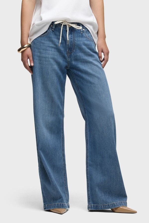 ハドソンデニム レディース ボトムス レギンス Hudson Jeans Rylee Loose Drawstring Pant Alloy