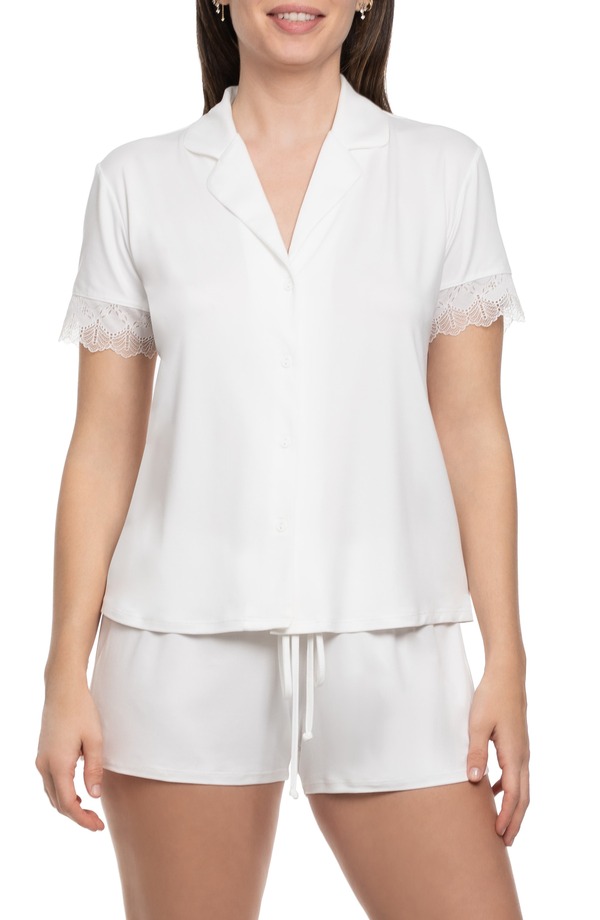 インブルーム レディース アンダー御召しもの ナイト爵御召しもの In Bloom by Jonquil Sevilla Short Pajamas Ivory 象牙色