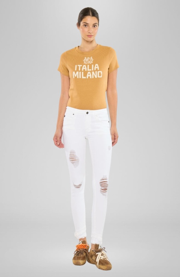 カンクン レディース ボトムス デニムパンツ アンクル ジーンズ KanCan Lana Mid Rise Ankle Skinny Jeans White ホワイト