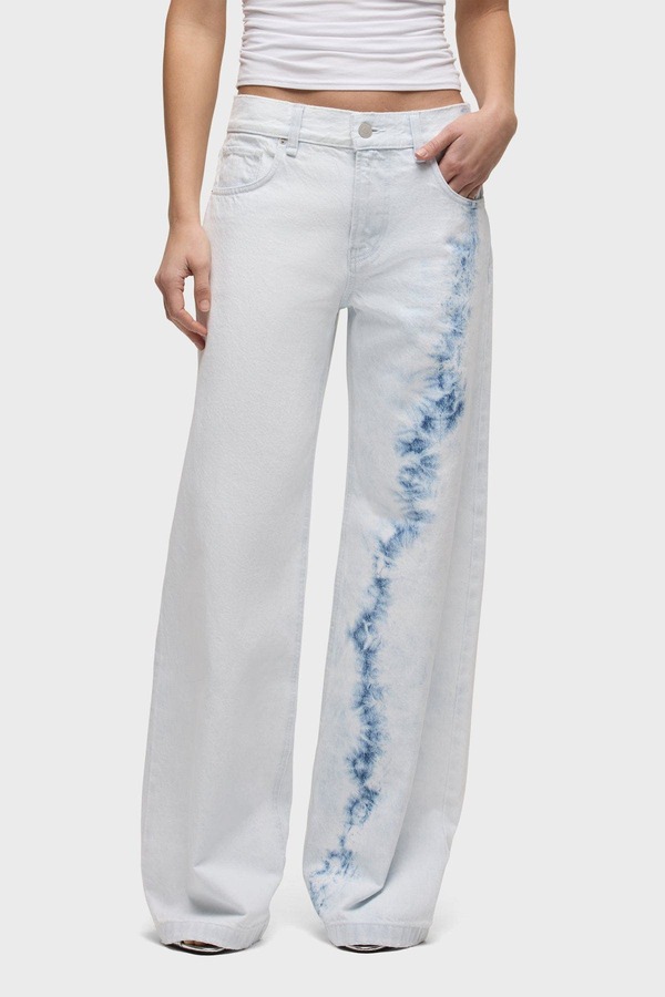 ハドソンデニム レディース ボトムス レギンス ローライズ Hudson Jeans rylee low-rise loose pant Bleached Cloud
