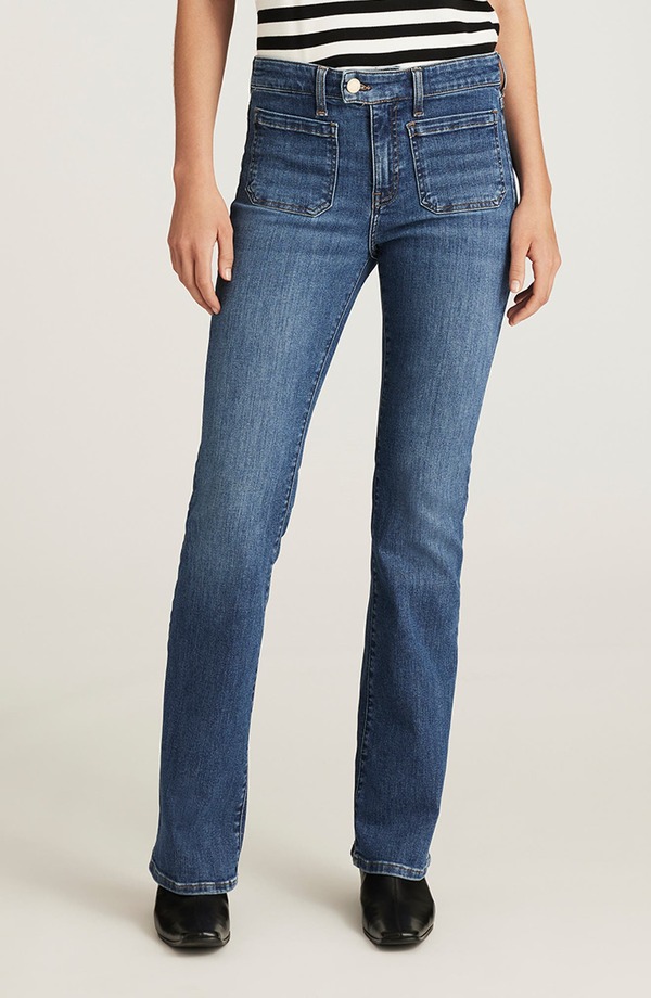 マーヴィ デニム レディース シューズ ブーツ・レインブーツカット Mavi Jeans Vicky Marine Mid Rise Bootcut Jeans Mid Brushed Gold Premium ゴールド