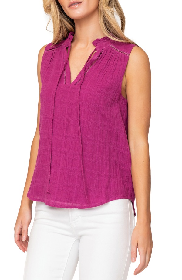 ギブソンルック レディース トップス シャツ コットン GIBSONLOOK Cameron Cotton Gauze Tank Top Neon Berry