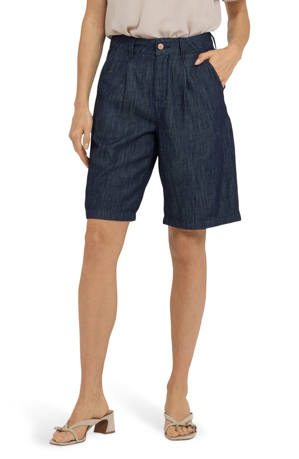 エヌワイディージェイ レディース ボトムス デニムパンツ ショートパンツ NYDJ Gwen Relaxedenim Bermuda Shorts Dark Indigo インディゴ|ReVida 店