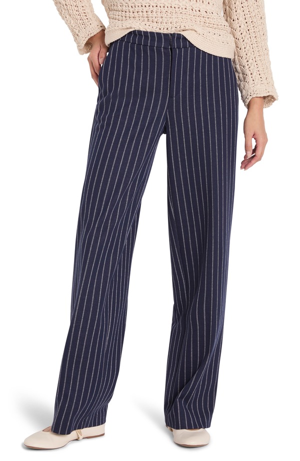 ニックプラスゾーイ レディース ボトムス レギンス ズボン下 NIC+ZOE Leno Pinstripe Pants Indigo Multi インディゴ