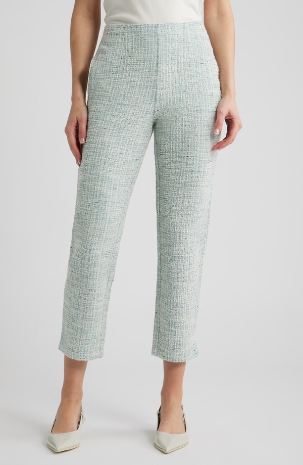 ヒュー レディース ボトムス カジュアルパンツ Hue Stretch Boucl Skimmer Pants Mint ミント|ReVida 店