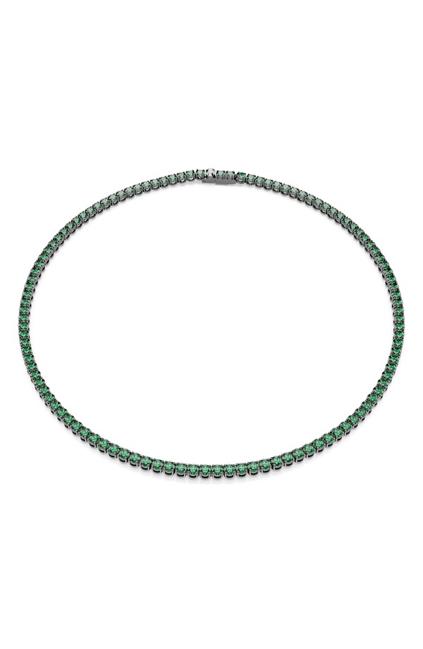 スワロフスキー レディース アクセサリー ネックレス・チョーカー レース Swarovski Matrix Tennis Necklace Green グリーン｜ReVida 店