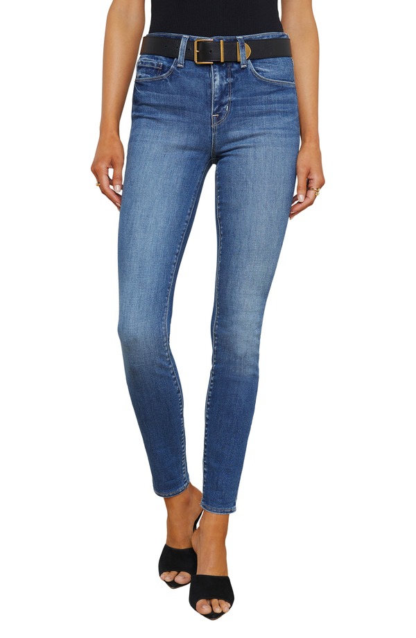 ラジャンス レディース ボトムス デニムパンツ ハイウエスト ジーンズ L'AGENCE Marguerite High Waist Skinny Jeans Cambridge｜ReVida 店
