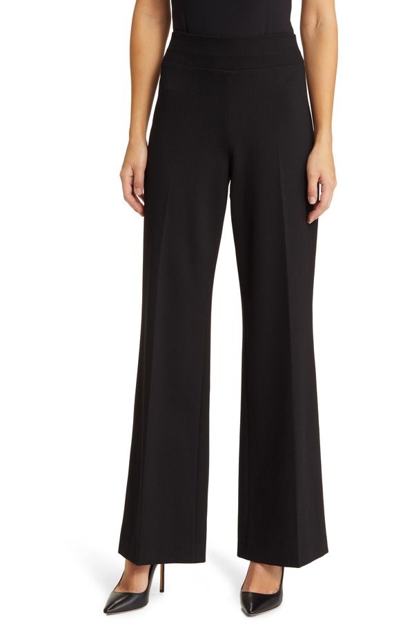 アンクライン レディース ボトムス レギンス ワイドレッグ パンツ Anne Klein Pull-On Wide Leg Trousers Anne Black ブラック