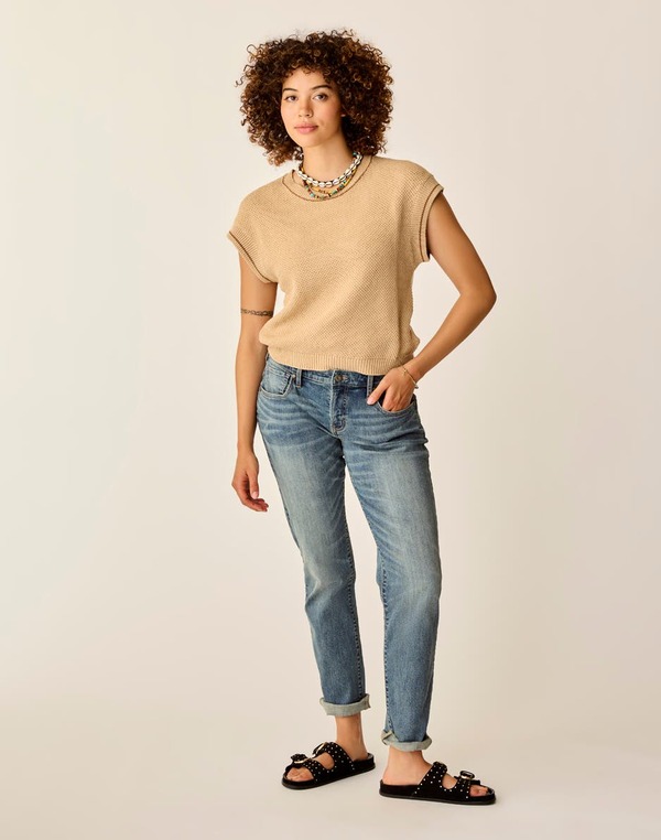 カーブデザイン レディース アウター パーカー・スウェット セーター Carve Designs Phoebe Sweater Top Biscuit|ReVida 店