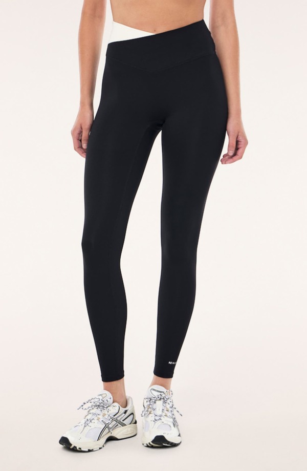 ピーイーネーション レディース ボトムス 心地好いズボン下 レギンス P.E Nation Wander Crossover Leggings Black / Whisper White 白いこと パンツ-レディースファッション-ボトムス