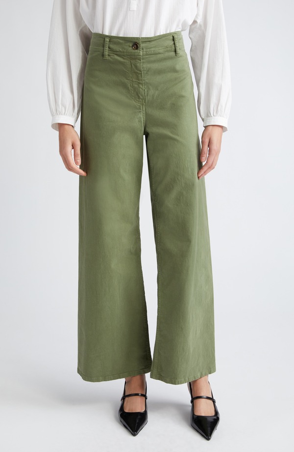 ニリロータン レディース ボトムス レギンス ワイドレッグ パンツ Nili Lotan Megan Wide Leg Pants Camo