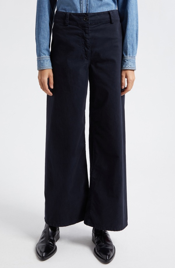 ニリロータン レディース ボトムス レギンス ワイドレッグ ズボン下 Nili Lotan Megan Wide Leg Pants Midnight