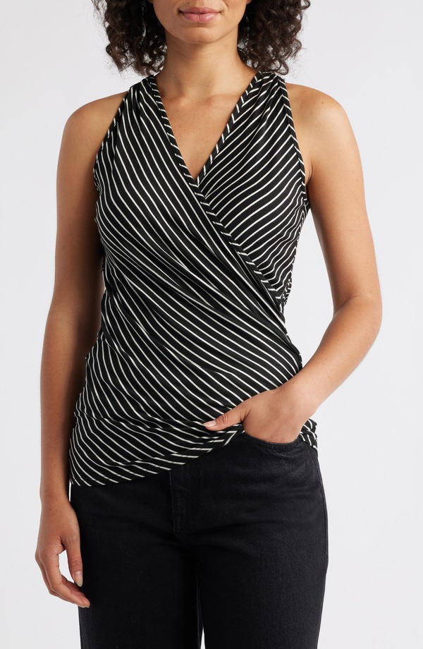 ラブアペラ レディース トップス シャツ ホルター Loveappella Wrap Halter Tank Black ブラック