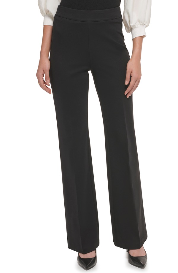 ダナ キャラン ニューヨーク レディース ボトムス レギンス パンツ DKNY Flare Hem Ponte Pants Black ブラック