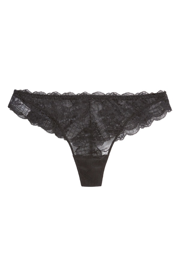 シモーヌペレール レディース アンダー御召しもの ズボン下 Simone Perele Reve Tanga Black 黒いこと