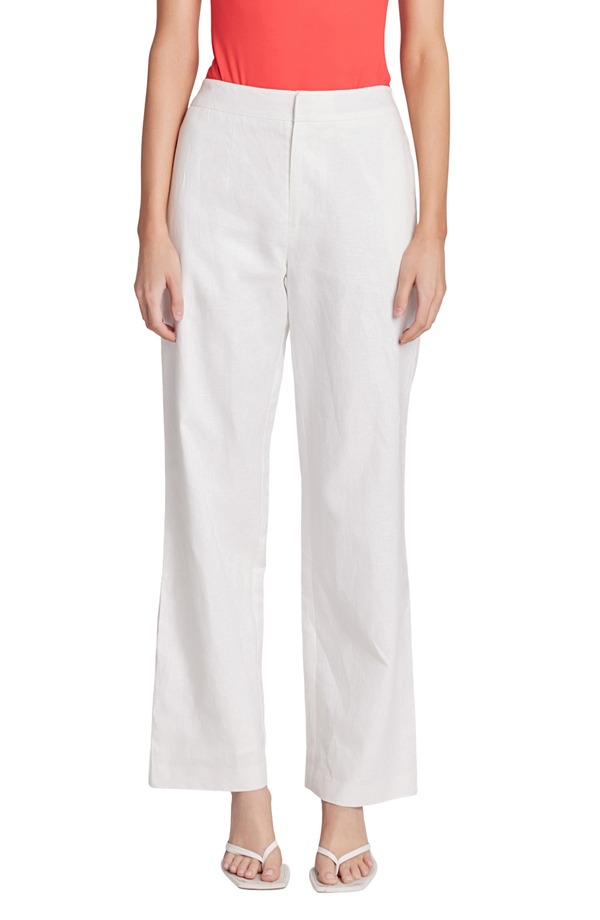 イングリッシュファクトリー レディース ボトムス レギンス パンツ コットン リネン English Factory Linen & Cotton Pants White ホワイト