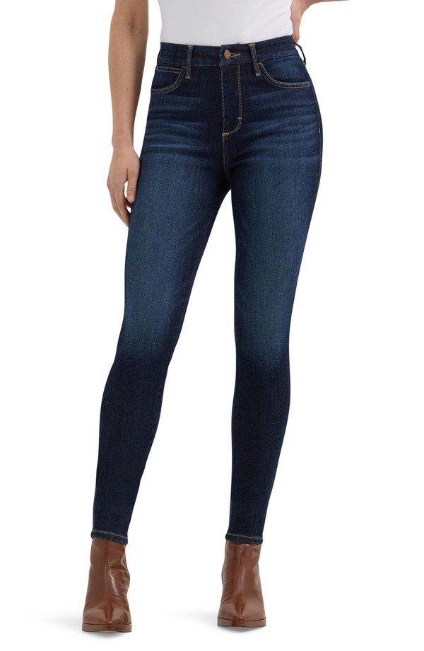 ラングラー レディース ボトムス デニムパンツ ハイウエスト ジーンズ Wrangler Bespoke High Waist Skinny Jeans Rae|ReVida 店