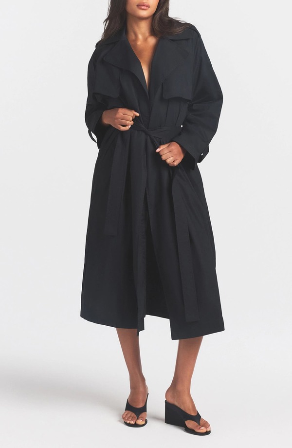 スキムズ レディース アウター ジャケット・ブルゾン コート SKIMS Oversize Trench Coat Onyx