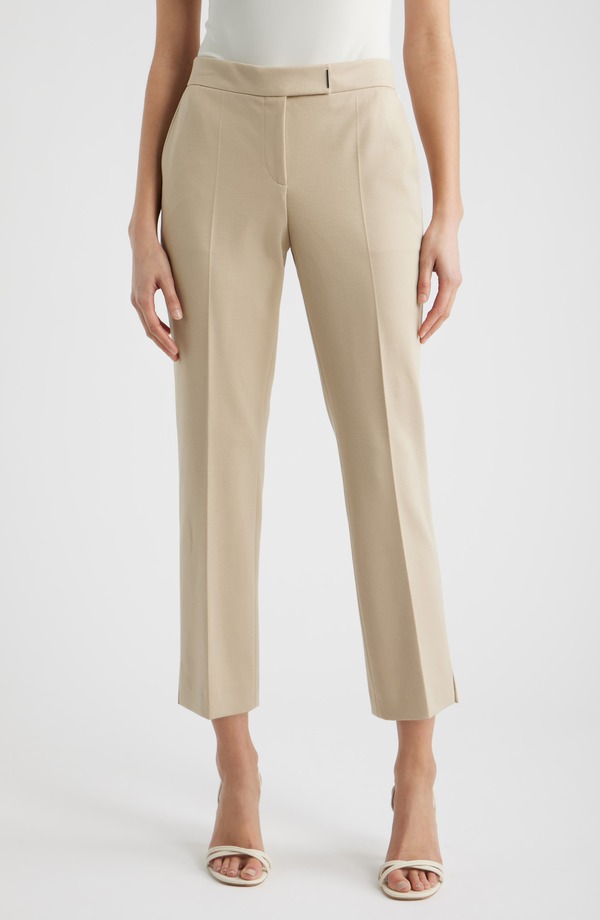 雇い主 レディース ボトムス レギンスリムフィット ズボン下 BOSS Tapria Slim Fit Cropants Pumice