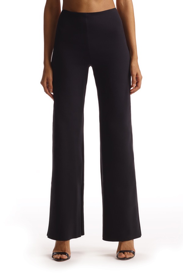 コマンドー レディース ボトムス カジュアルパンツ ワイドレッグ レギンス Commando Wide Leg Neoprene Leggings Black ブラック