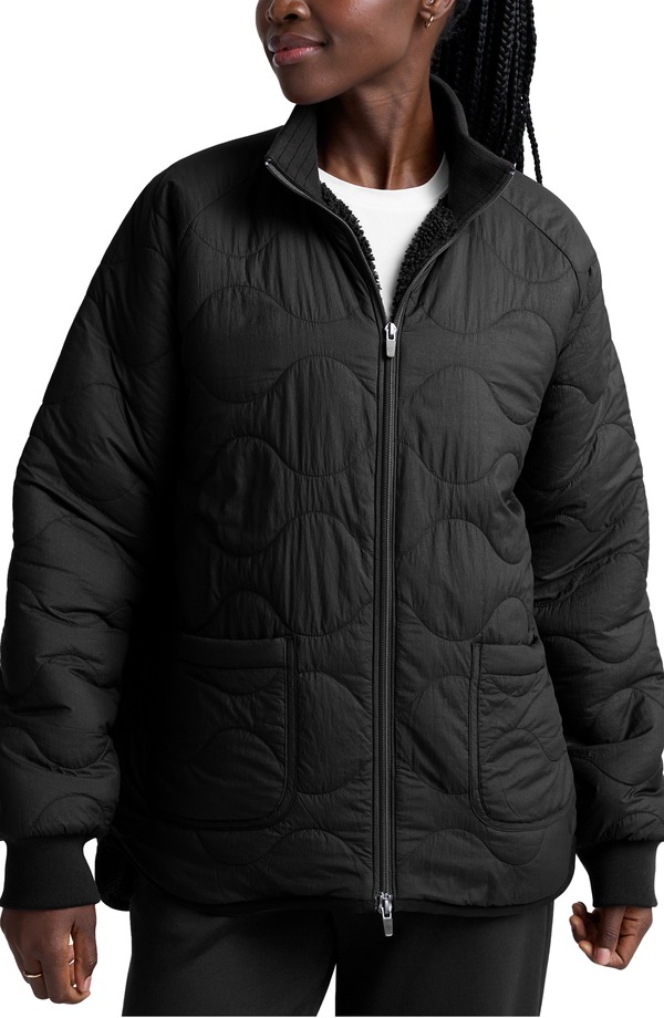 ビヨンドヨガ レディース アウター ジャケット・ブルゾン キルティング Beyond Yoga Two-Way Reversible Quilted Jacket Black ブラック