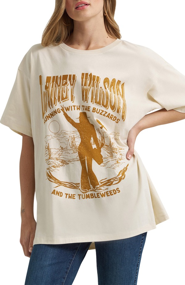ラングラー レディース トップス プルオーバー グラフィック Wrangler x Lainey Wilson Oversize Graphic T-Shirt White 白いこと