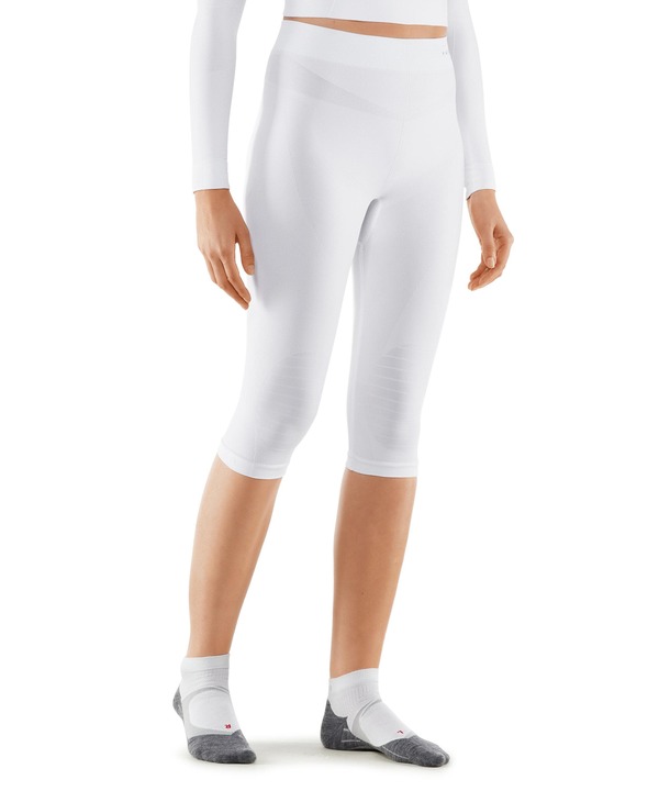 ファルケ レディース アンダーウェア パンツ マキシ Falke Maximum Warm 3/4 Base Layer Bottom White ホワイト