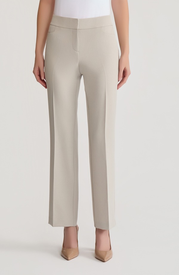 カスパール レディース ボトムス レギンス パンツ KASPER Flat Front Pantsummer Straw