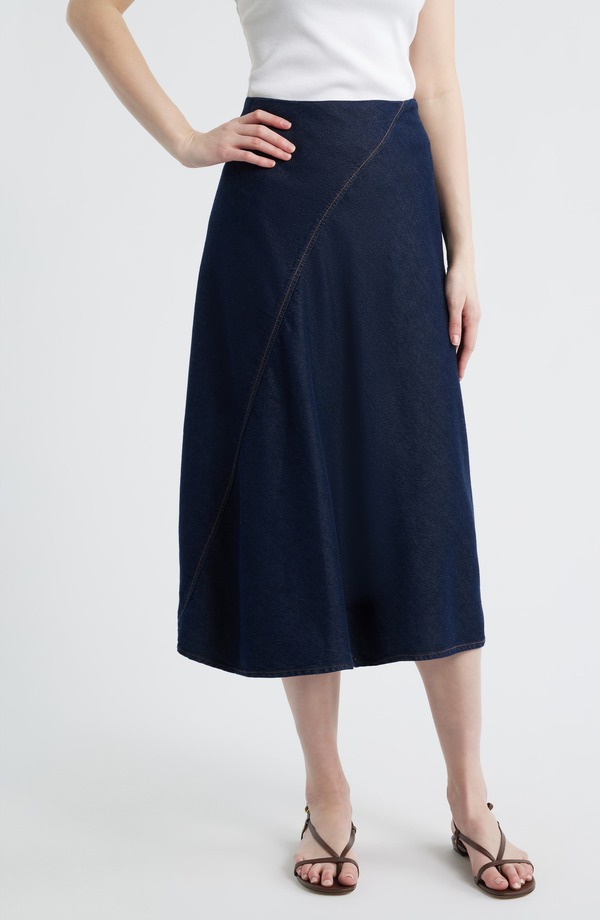 ラグアンドボーン レディース ボトムス デニムパンツ ミディ スカート rag & bone Lisbon Denimidi Skirt Ocean Rinse デニム 47,880円