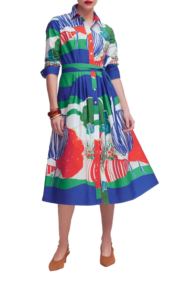 ボーデン レディース トップス 衣装 midi プルオーバー Boden Alexa Long Sleeve Midi Shirtdress Multi Scenic マルチ色つや