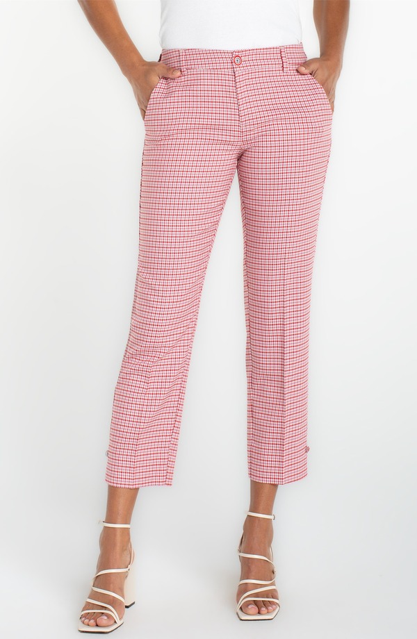 リヴァプール ロサンゼルス レディース ボトムス レギンス パンツ Liverpoolos Angeles Kelsey Plaid Tapered Pants Chryred Tatt Pl チェック