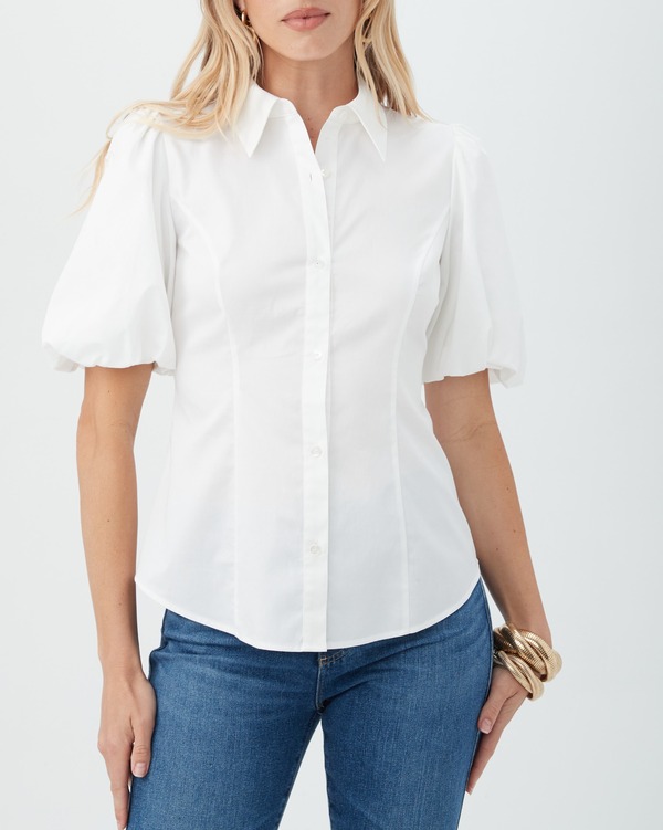 トリーナターク レディース トップス シャツ Trina Turkari Top White ホワイト