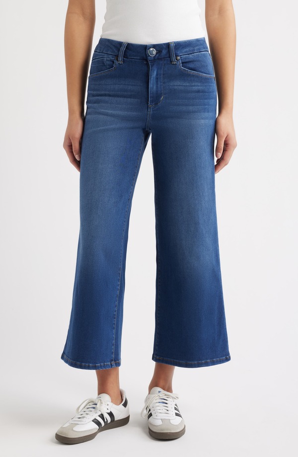 1822 デニム レディース ボトムス カジュアルパンツ ワイドレッグ ハイウエスト ジーンズ 1822 Denim Better Butter High Waist Crop Wide Leg Jeans Radley