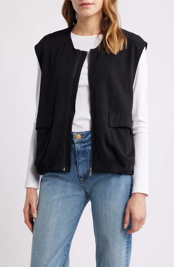 ウィット&ウィズダム レディース トップス シャツ ベスト ニット Wit & Wisdom Knit Zip-Up Vest Black ブラック 15,606円