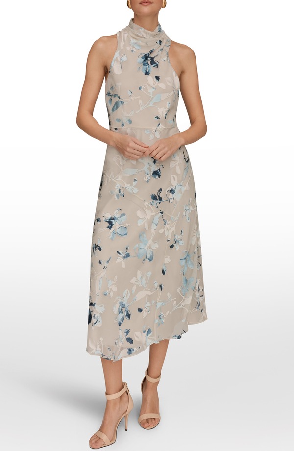 ダナ キャラン ニューヨーク レディース トップス ワンピース フラワー柄 マキシ フラワー Donna Karanew York Floral Burnout Maxi Dressea Mist Multi マルチカラー