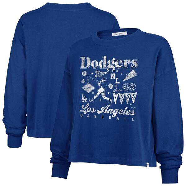 フォーティーセブン レディース トップス プルオーバー Women\u0027s \u002747 Royalos Angeles Dodgers Team Collage Sydney Long Sleeve T-Shirt Royal