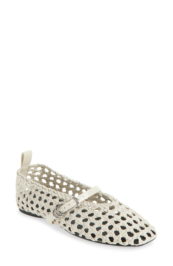 ラグアンドボーン レディース シューズ パンプス rag & bone Spire Woven Mary Jane Flat Antique White ホワイト