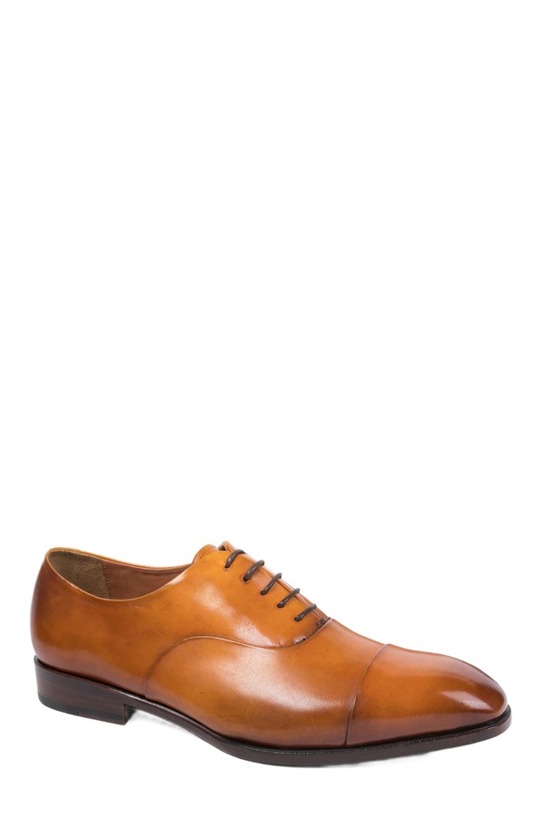 アンソニー ヴィア メンズ シューズ オックスフォード 旗がしら Anthony Veer Genoa Cap Toe Oxford Tan タン