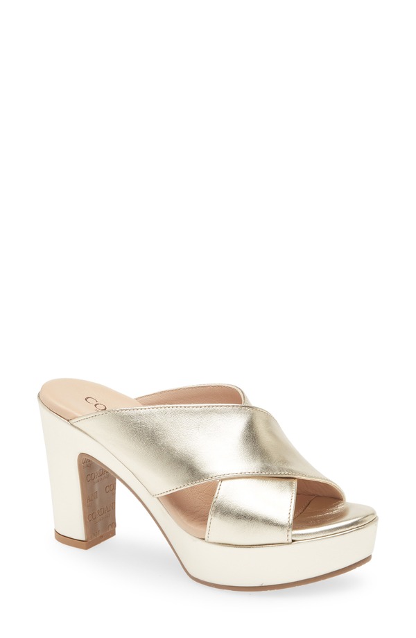 コルダーニ レディース シューズ ヒール プラットフォーム サンダル Cordani Teresa Platform Slide Sandal Platino｜ReVida 店