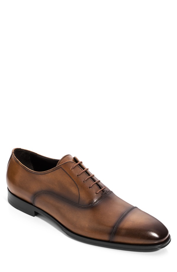 トゥーブート メンズ シューズ オックスフォード キャップ TO BOOT NEW YORK Frankie Cap Toe Oxford Crust Aero Tabacco