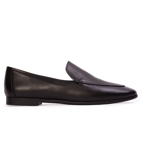 ブラックスエードスタジオ レディース シューズ スリッポン・ローファー なめし革 BLACK SUEDE STUDIO Allie Leather Loafer Black Leather 黒いこと