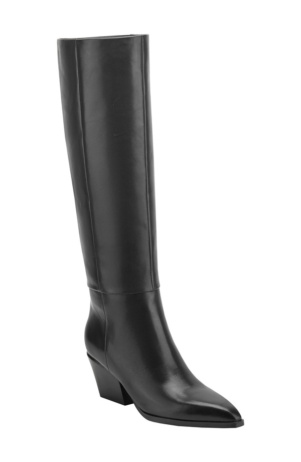 マーク・フィッシャー レディース シューズ ブーツ・レインブーツ トール ヒール Marc Fisher LTD Tarrie Tall Block Heel Boot Black ブラック