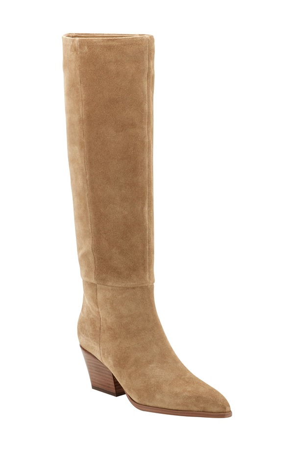 マーク・フィッシャー レディース シューズ ブーツ・レインブーツ トール ヒール Marc Fisher LTD Tarrie Tall Block Heel Boot Medium Natural