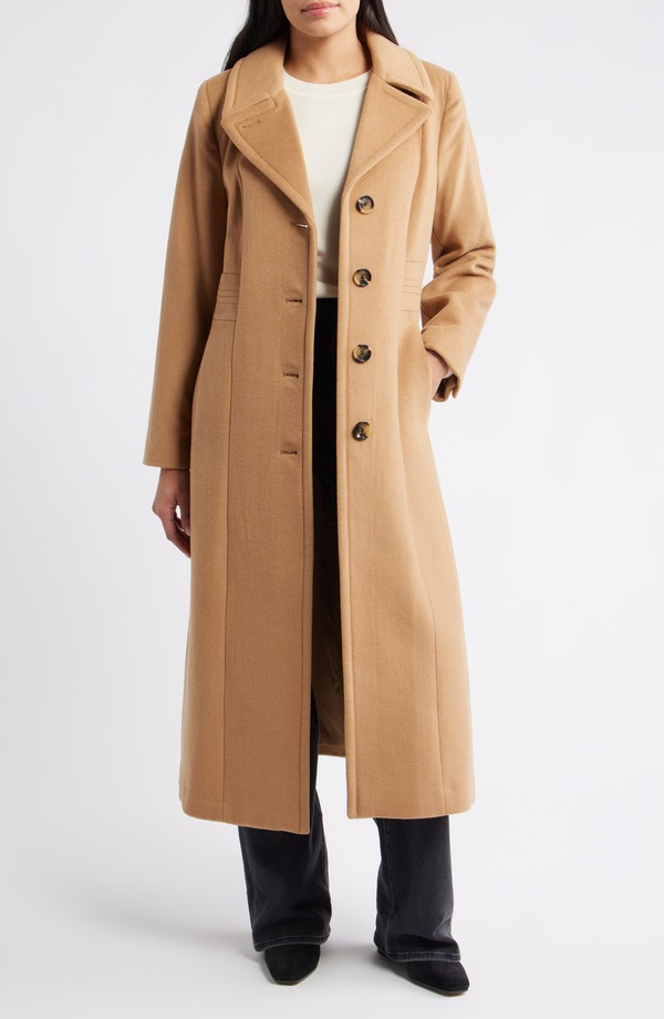 ロンドンフォグ レディース アウター ジャケット・ブルゾン ウール コート London Fog Wool Blend Longline Coat Camel キャメル