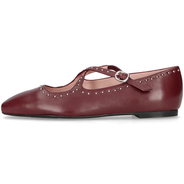 プリティ・バレリーナ レディース シューズ パンプス Pretty Ballerinas Criss Cross Mary Jane Burgundy バーガンディ