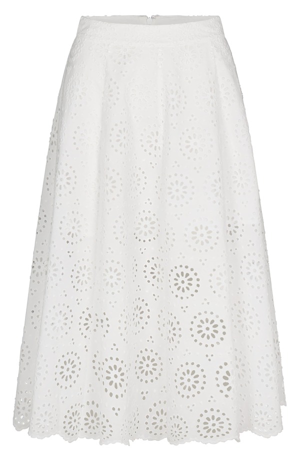 フレーム レディース ボトムスカート ミディ FRAME The Solsticeyelet Midi Skirt White ホワイト