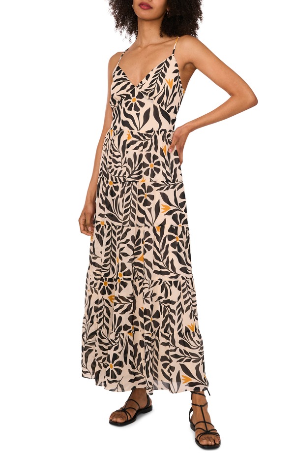 ワンステイト レディース トップス ワンピース ティアード マキシ 1.STATE Tiered Maxi Sundressunflower