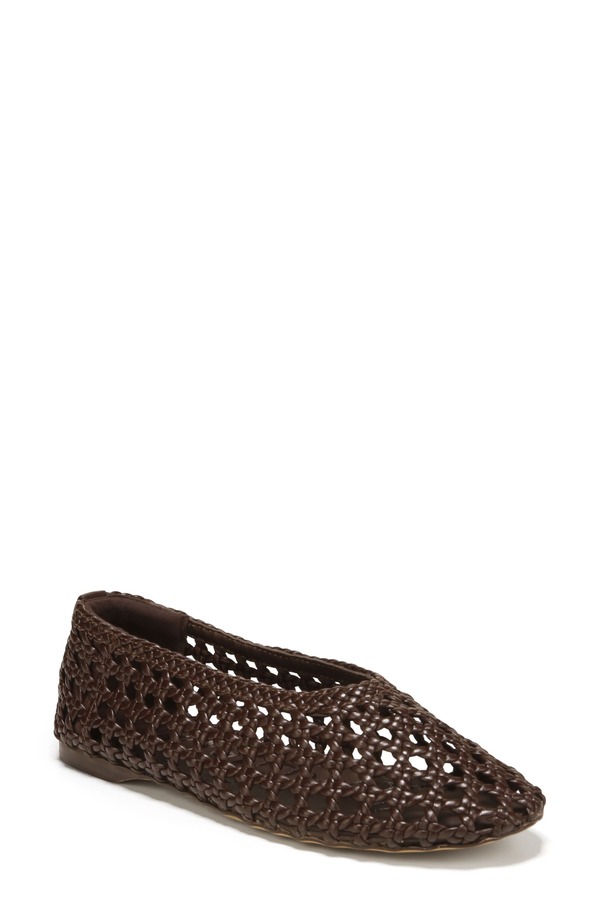 サムエデルマン レディース シューズ パンプス Sam Edelman Shira Knotted Flat Dark Brown 赤銅色