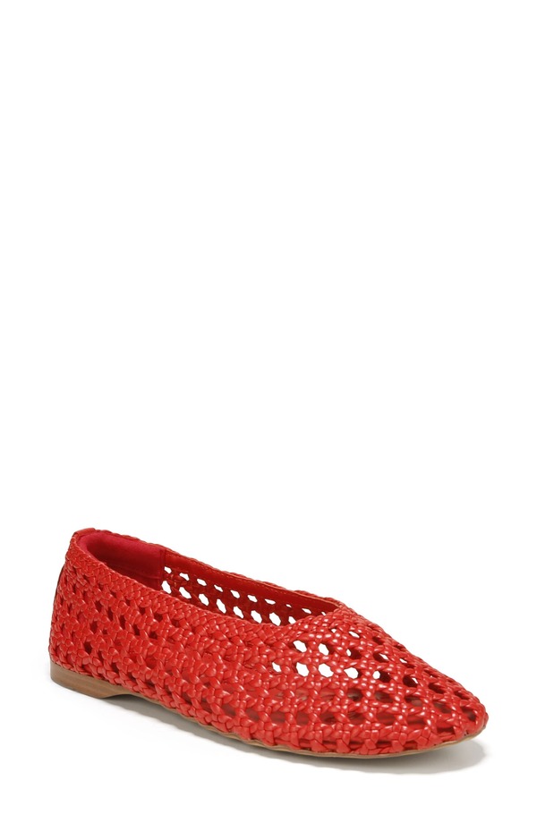 サムエデルマン レディース シューズ パンプス Sam Edelman Shira Knotted Flat Red 赤いこと